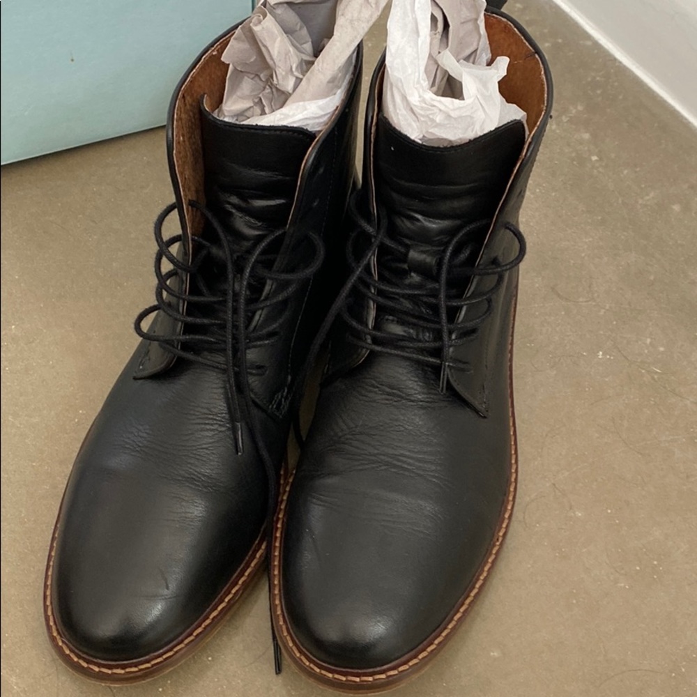Shoe the Bear black leather dress boots size 10